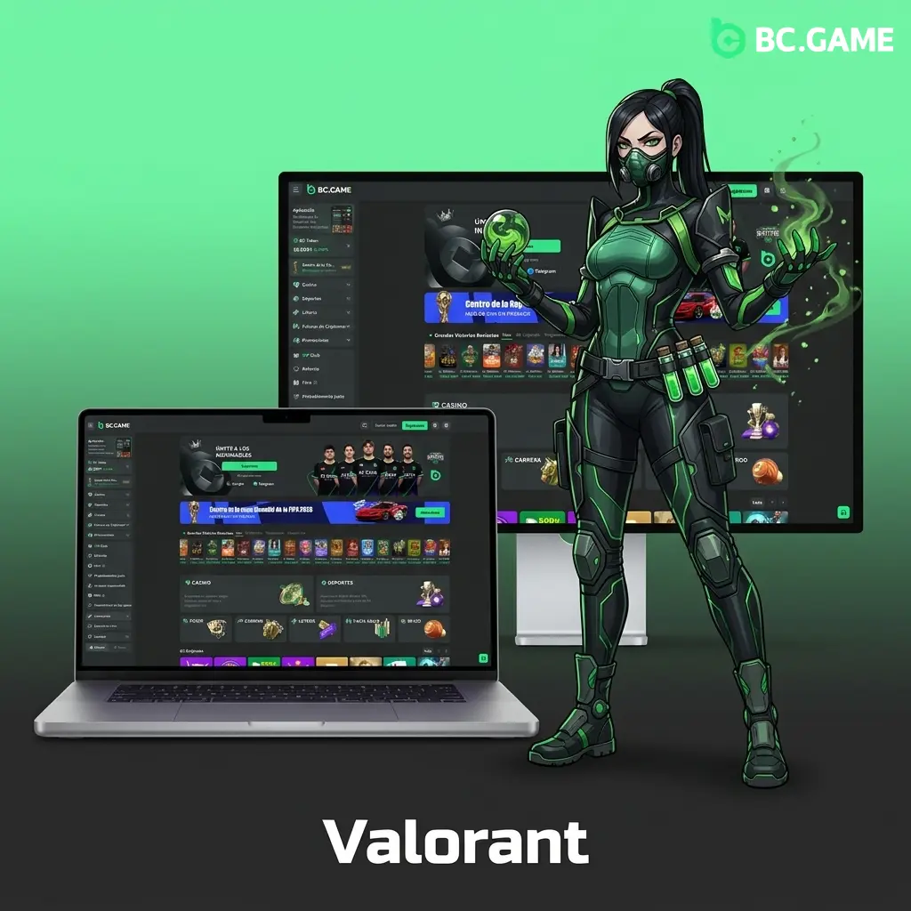 Valorant shooter táctico 5v5 de Riot Games con apuestas en BC Game para VCT Masters y Champions