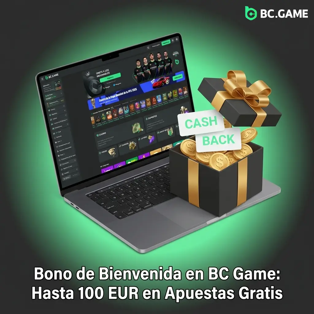 BC Game bono de bienvenida hasta 100 EUR en apuestas gratis para nuevos jugadores en España con primer depósito
