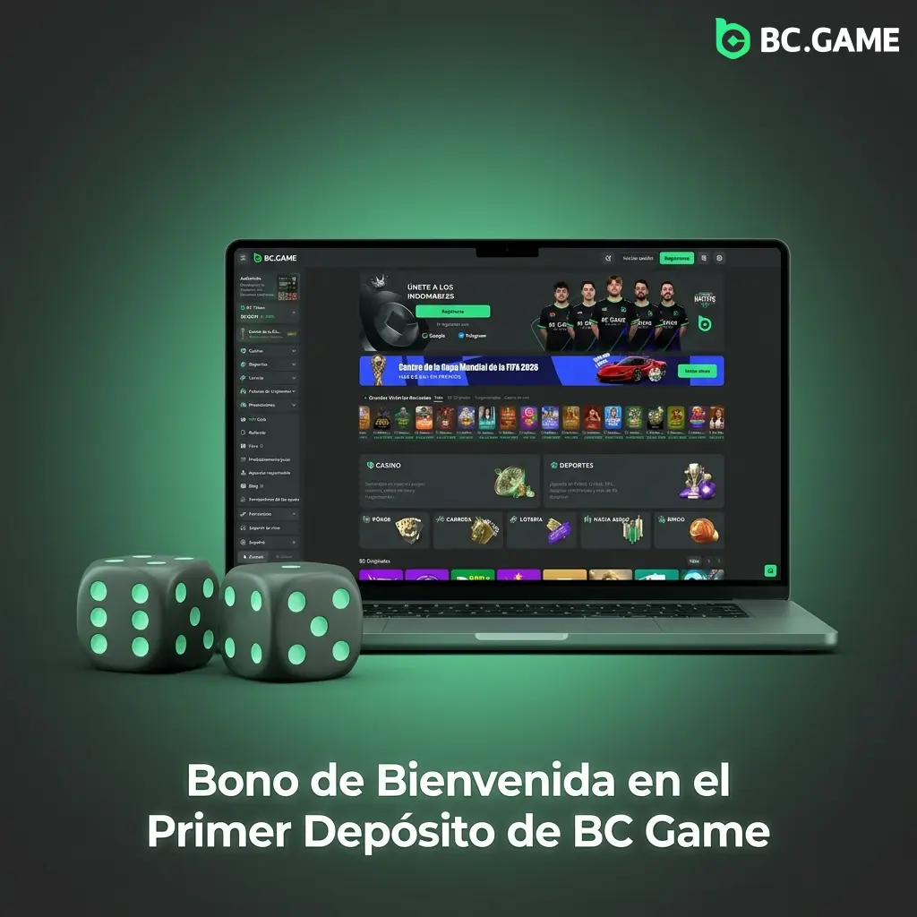Bono de bienvenida BC Game 180% primer depósito hasta 20.000 EUR para nuevos jugadores en España